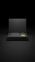 caja de presentación sombra antracita premium